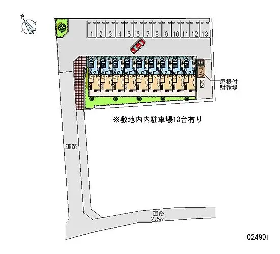 ★手数料０円★富士宮市小泉　月極駐車場（LP）